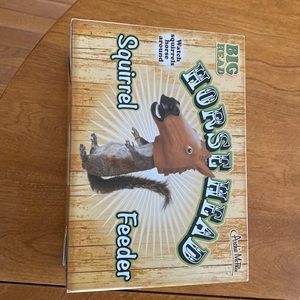 Squirrel Feeder. Big Head Horse Head. Never used